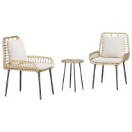 Комплект за хранене в градината 3 pcs Кафяво, Черно, Кремаво