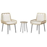 Комплект за хранене в градината 3 pcs Кафяво, Черно, Кремаво