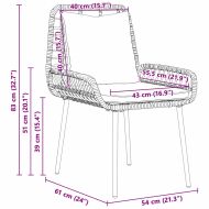 Комплект за хранене в градината 3 pcs Кафяво, Черно, Кремаво