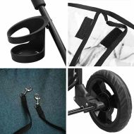 Сгъваема количка за домашни любимци Зелен 78 x 54 x 101 см