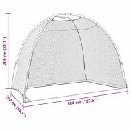 Помагала за голф тренировки Черно 314 x 150 x 206 см Полиестер