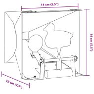 Уловител за сачми Зелен 14 x 14 x 19 см Стомана