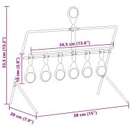 Цел за нулиране Черно 38 x 20,5 x 33 см Стомана