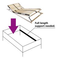 Ламелна подматрачна рамка с таблото Кафяво 100 x 190 cm
