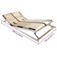 Ламелна подматрачна рамка с таблото Кафяво 140 x 190 cm