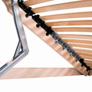 Ламелна подматрачна рамка Кафяво 80 x 190 cm