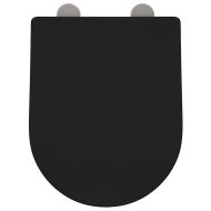Тоалетна седалка Черно 48 x 36,5 x 4,5 см Полипропилен