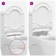 Тоалетна седалка Регулирума Бяло 48,5 x 36 x 5 см Полипропилен