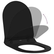 Тоалетна седалка Регулирума Черно 48,5 x 36 x 5 см Полипропилен