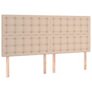 Боксспринг легло с матрак,капучино, 160x200 см, изкуствена кожа