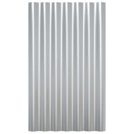 Панели покрив 12 поцинкована стомана сребристи 60x36 см