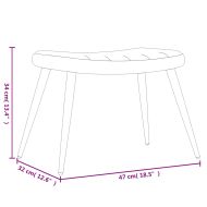 Стол за релакс с табуретка, виненочервен, кадифе