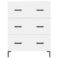 Висок шкаф, бял, 69,5x34x180 см, инженерно дърво