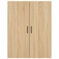Висок шкаф, дъб сонома, 69,5x34x180 см, инженерно дърво