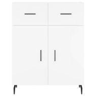 Висок шкаф, бял, 69,5x34x180 см, инженерно дърво
