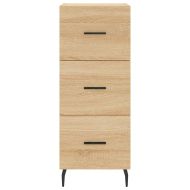 Висок шкаф, сонома дъб, 34,5x34x180 см, инженерно дърво