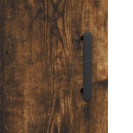 Висок шкаф, опушен дъб, 69,5x34x180 см, инженерно дърво