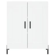 Сайдборд, бял, 69,5x34x90 см, инженерно дърво