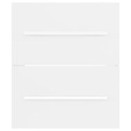 Долен шкаф за мивка, бял, 41x38,5x48 см, инженерно дърво