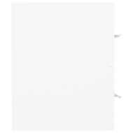 Долен шкаф за мивка, бял, 41x38,5x48 см, инженерно дърво