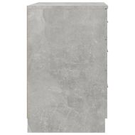 Нощно шкафче, бетонно сиво, 40x40x63 см, инженерно дърво