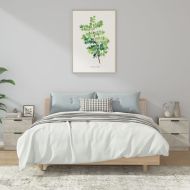 Нощни шкафчета, 2 бр, бетонно сиво, инженерна дървесина