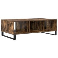 Кафе маса, опушен дъб, 104x60x35 см, инженерно дърво