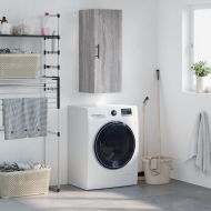 Стенен шкаф сив сонома 34,5x34x90 см