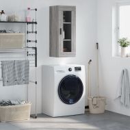 Стенен шкаф сив сонома 34,5x34x90 см