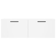 Стенен шкаф, бял, 100x36,5x35 см, инженерно дърво