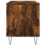 Шкаф за винилови плочи опушен дъб 100x38x48 см инженерно дърво