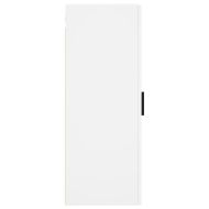 Стенен шкаф бял 34,5x34x90 см