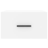 Нощно шкафче за стенен монтаж, бяло, 35x35x20 см