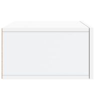 Нощно шкафче за стенен монтаж, бяло, 35x35x20 см