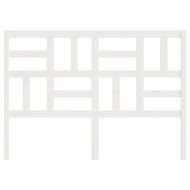 Горна табла за легло, бяла, 146x4x104 см, бор масив