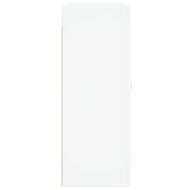 Стенен шкаф бял 69,5x34x90 см инженерно дърво