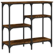 Конзолна маса опушен дъб 80x29x75 см инженерно дърво