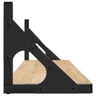 Стенни рафтове, 2 бр., дъб сонома, 80x15x15,5 см, инженерно дърво