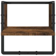 Комплект рафтове за стена 6 опушен дъб инженерно дърво