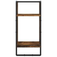 Комплект рафтове за стена 6 опушен дъб инженерно дърво