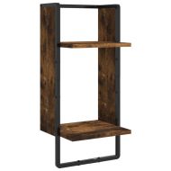 Комплект рафтове за стена 6 опушен дъб инженерно дърво