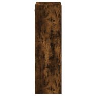 ТB стенен шкаф, опушен дъб, 40,5x30x102 см, инженерно дърво