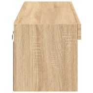 ТВ шкаф с LED осветление, дъб сонома, 100x30x30 см