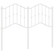 Метална табла за глава, бяла, 120 см