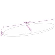 Плот за маса, 90x40x3,8 см, овален, масивна акация