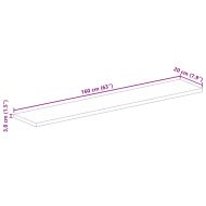 Плот за маса, 160x20x3,8 см, правоъгълен, акация масив