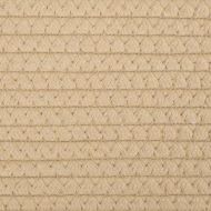 Кош за съхранение с капак черно и бежово Ø37x50 см памук