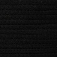 Кош за съхранение с капак черно и бежово Ø37x50 см памук