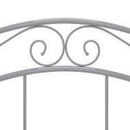 Рамка за легло, сива, метал, 120x200 cм