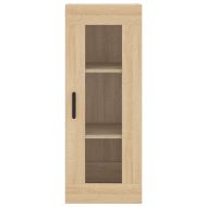 Висок шкаф, сонома дъб, 34,5x34x180 см, инженерно дърво